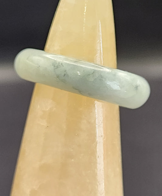 Burmese Jade Band Ring – 5.5mm Wide – Size 5.5