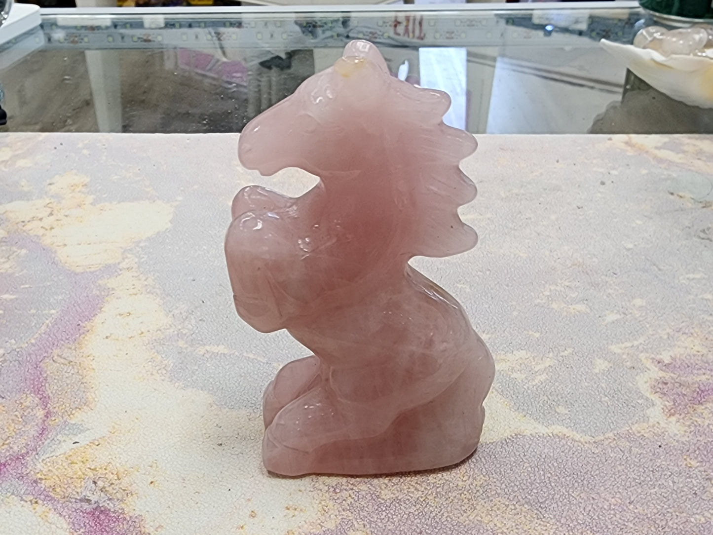 Hand Carved Crystal Horse