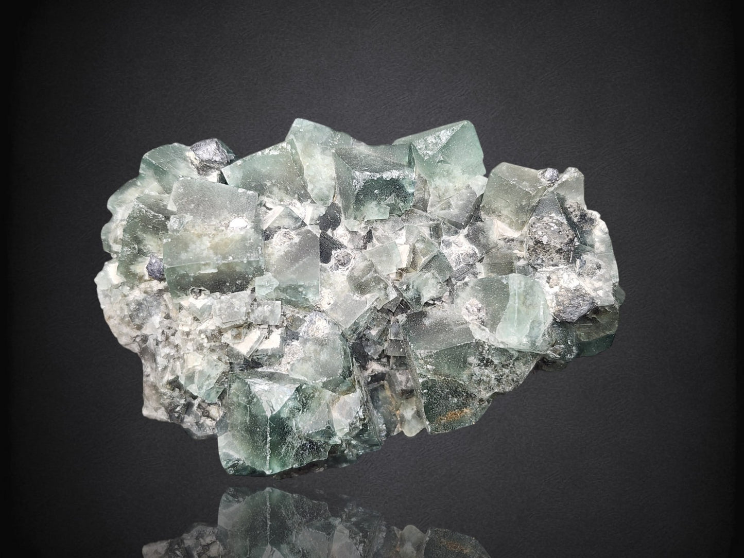 FLUORITE- Hidden Forest Pocket, Diana Marie Mine, Weardale, County, UK- Cabinet