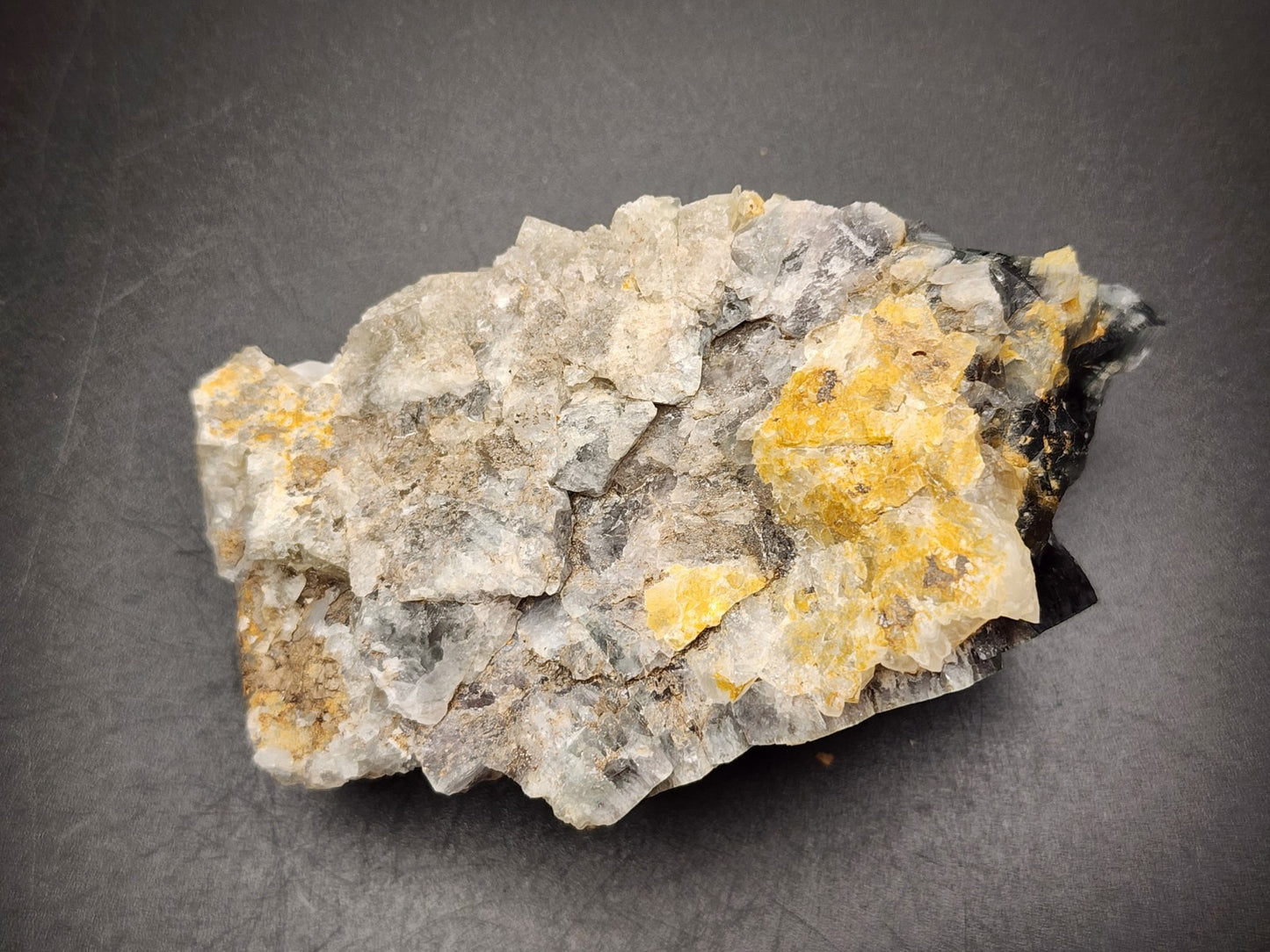 FLUORITE- Milky Way Pocket, Diana Marie Mine, Weardale, UK- Cabinet