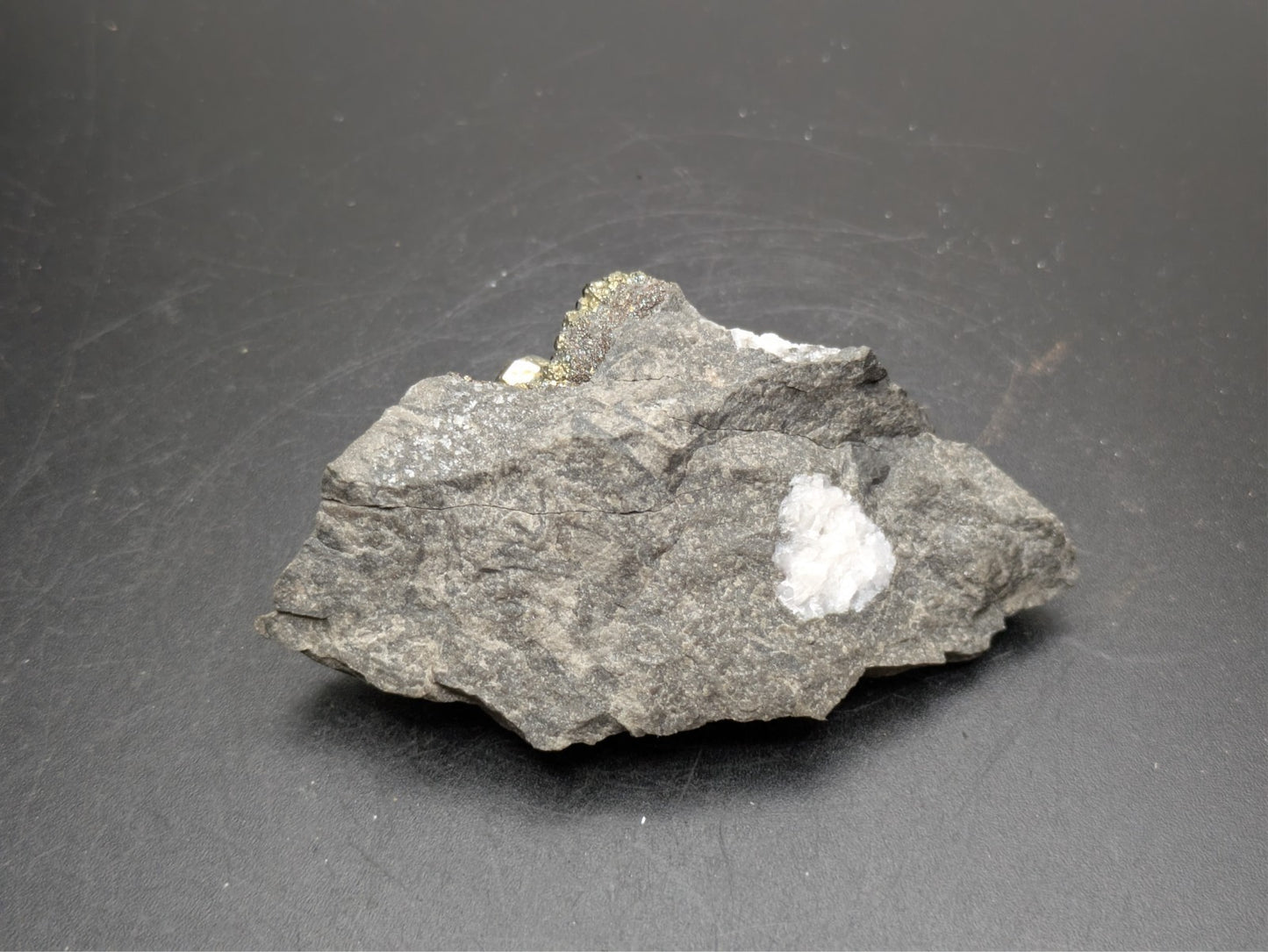 PYRITE- C.E. Duff & Son Quarry, Huntsville, Logan County, Ohio USA- Sm Cabinet