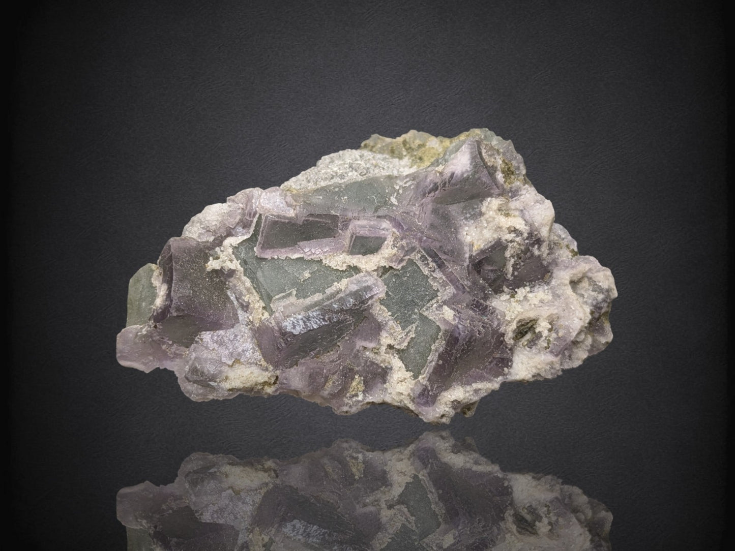 FLUORITE- Yaogangxian Mine, Yizhang Co, Chenzhou, Hunan, China- Cabinet