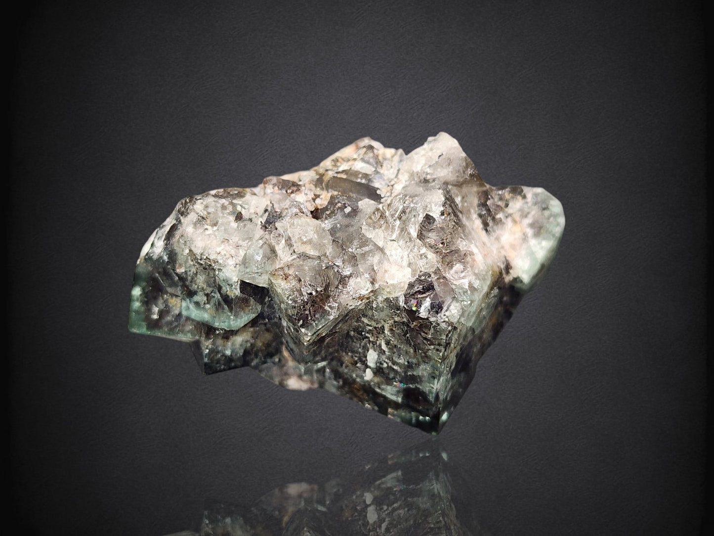 FLUORITE- Hidden Forest Pocket, Diana Marie Mine, Weardale, UK- Miniature