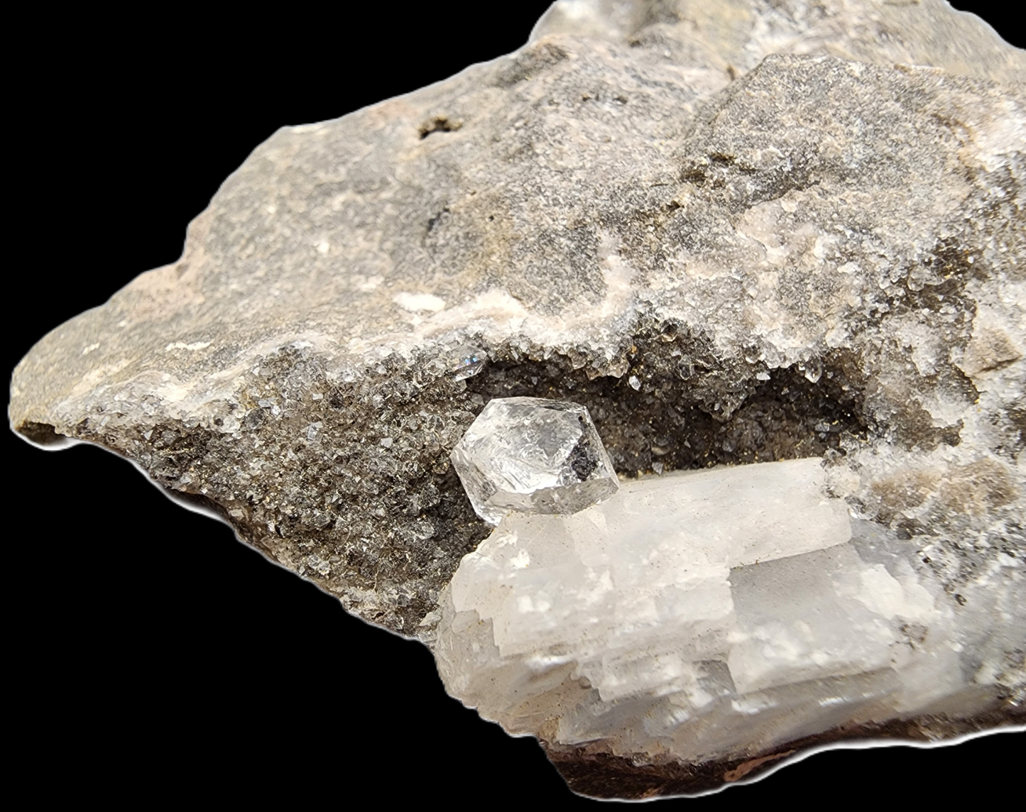 “HERKIMER STYLE” QUARTZ - Greely Quartz Occurrence, Ottawa, Ontario, Canada