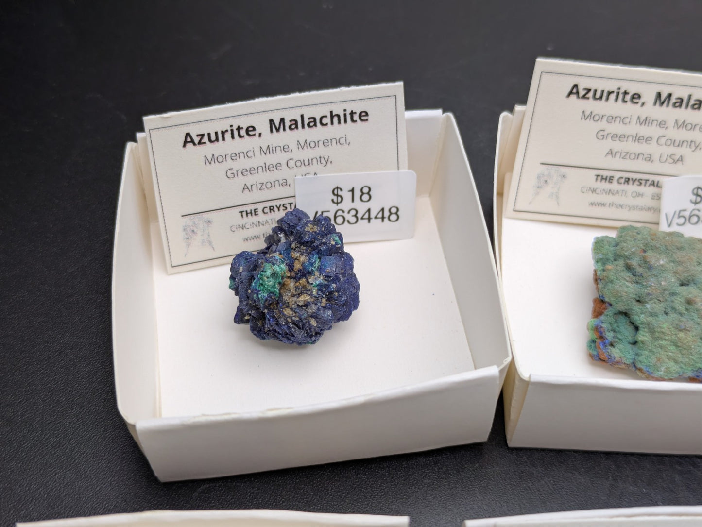 AZURITE, MALACHITE- Morenci Mine, Greenlee County, Arizona- Miniature