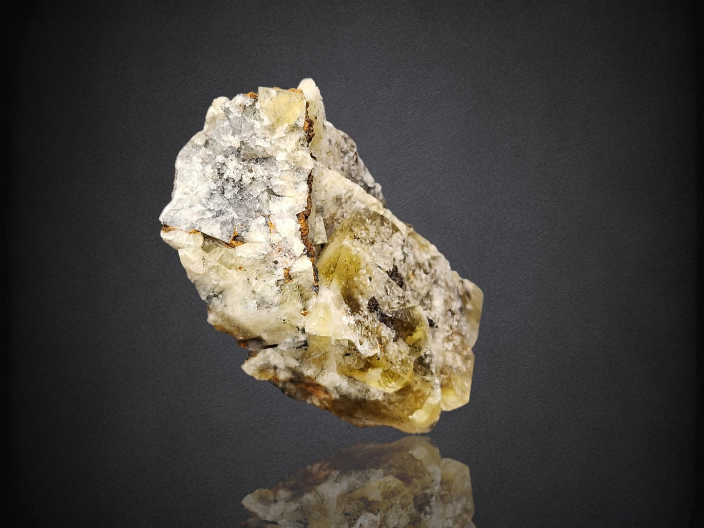 FLUORITE- River Catcher Vein, Diana Maria Mine, Weardale, UK- Cabinet