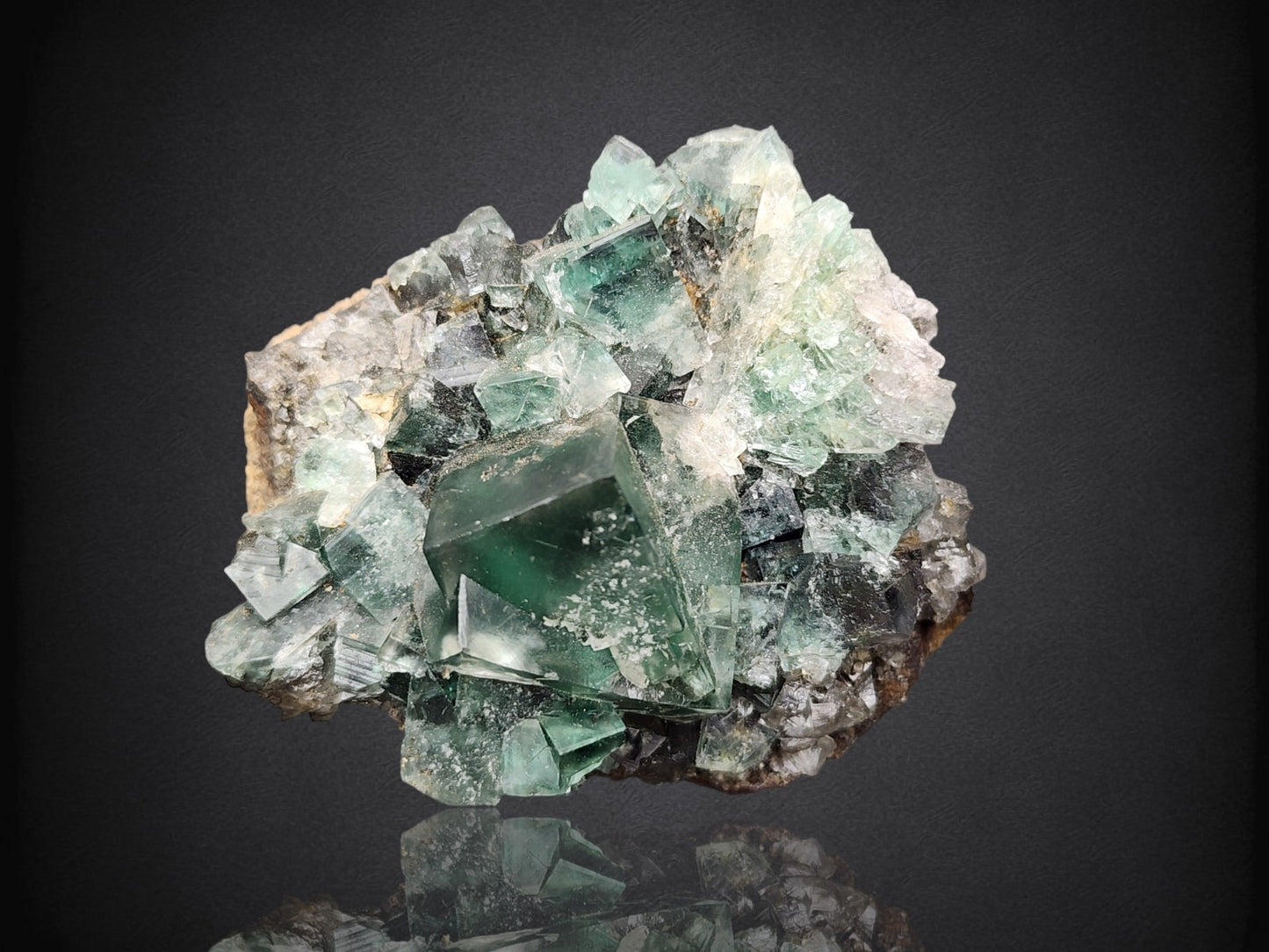 FLUORITE- Rainbow's End Pocket, Lady Annabella Mine, Weardale, UK- Miniature