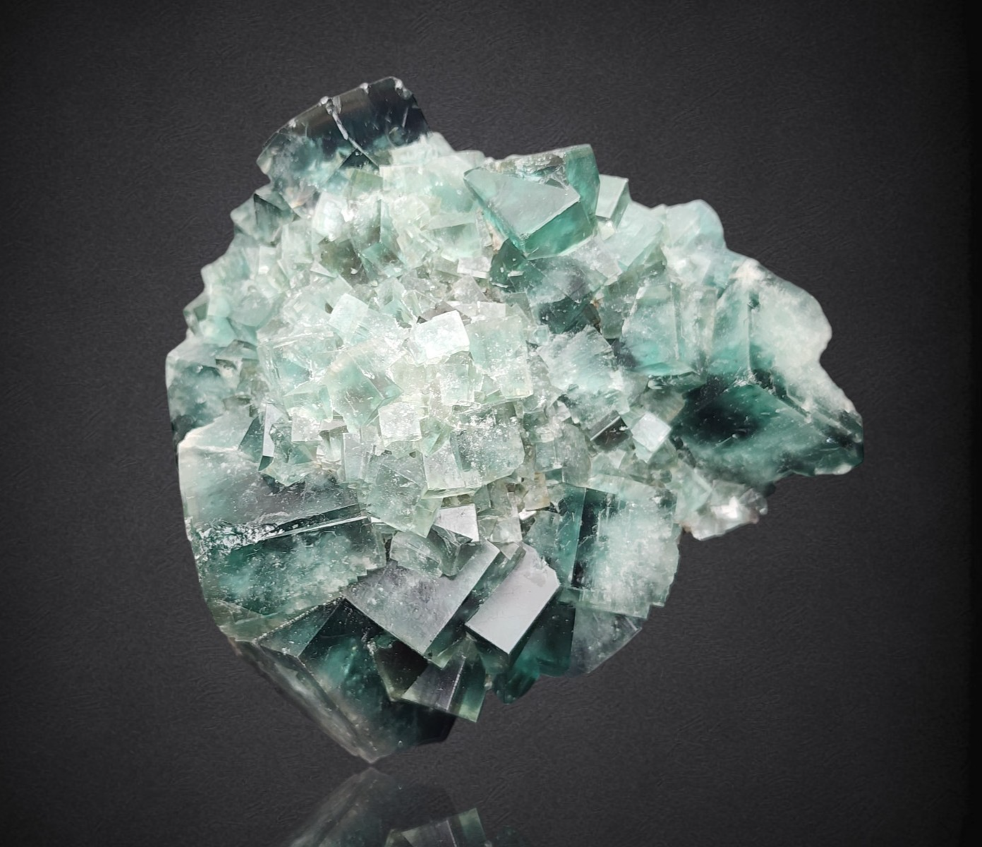 FLUORITE- Rainbow's End Pocket, Lady Annabella Mine, Weardale, England- Cabinet
