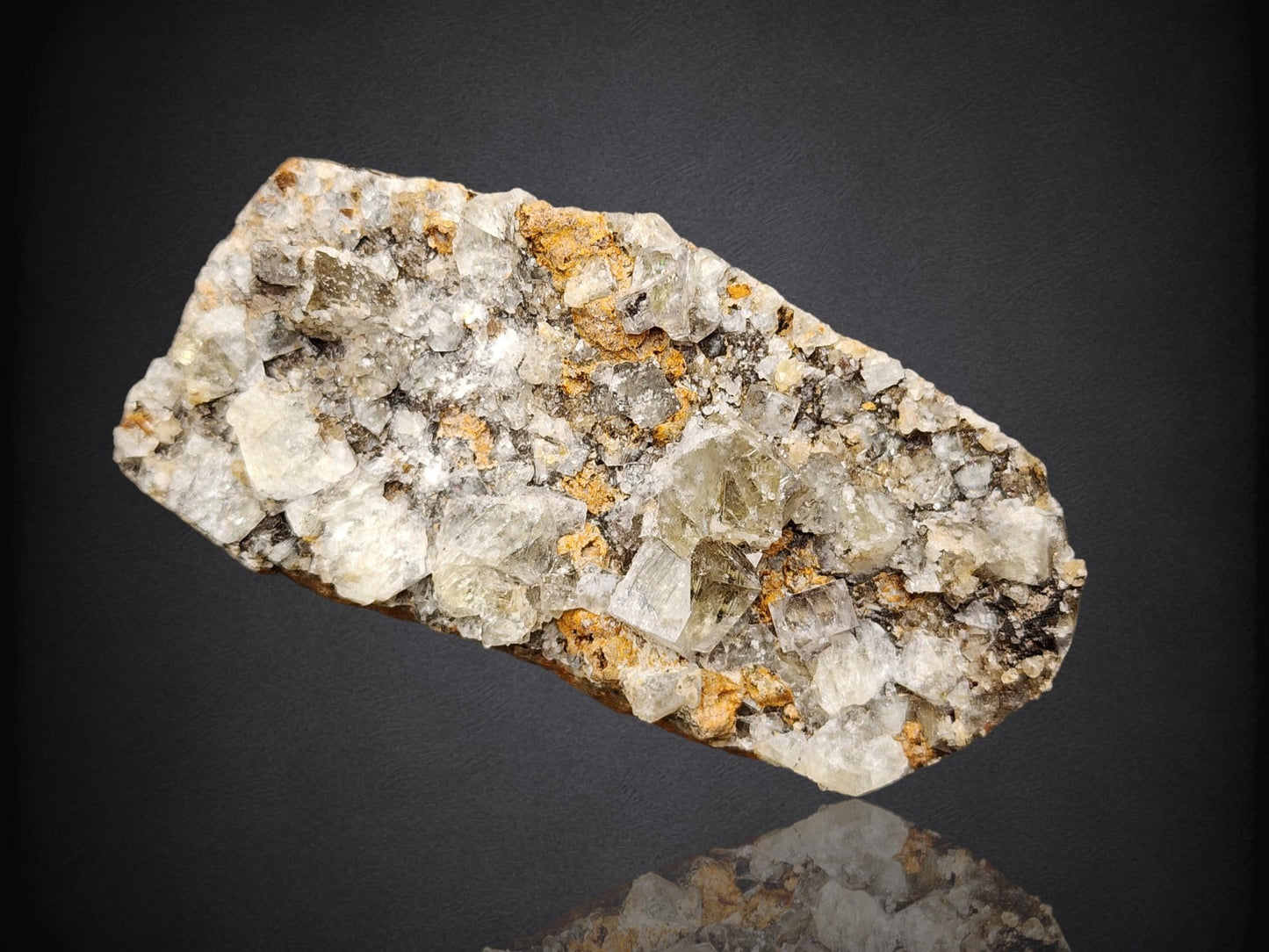 FLUORITE- River Catcher Vein, Diana Maria Mine, Weardale, UK- Cabinet