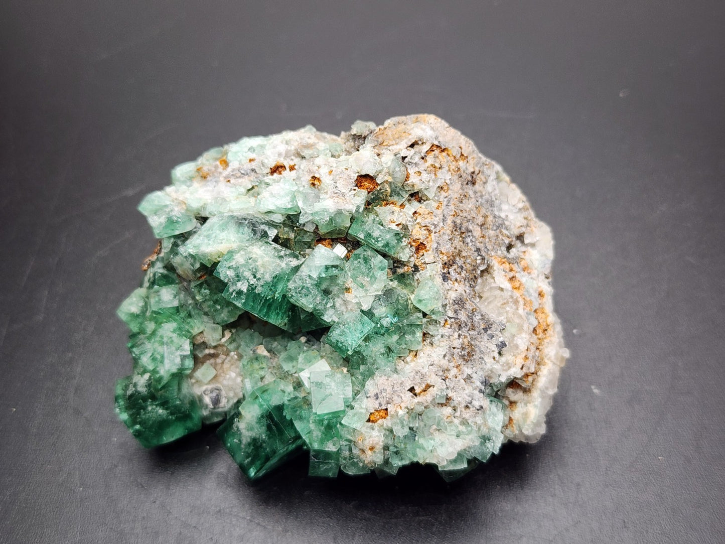 FLUORITE- Greedy Hog Pocket, Diana Marie Mine, Weardale, UK- Cabinet