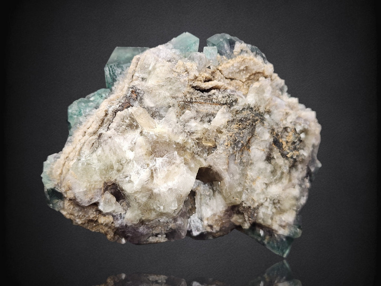 FLUORITE- Fairy Hole Pocket, Lady Annabella Mine, Weardale, UK- Cabinet