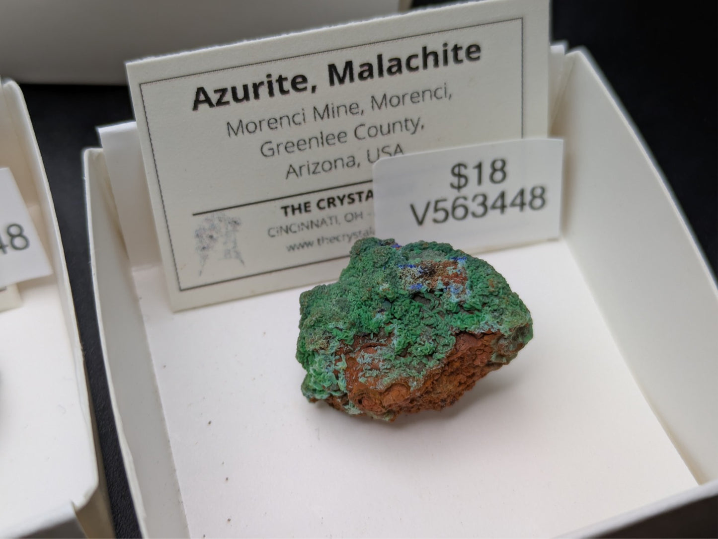 AZURITE, MALACHITE- Morenci Mine, Greenlee County, Arizona- Miniature