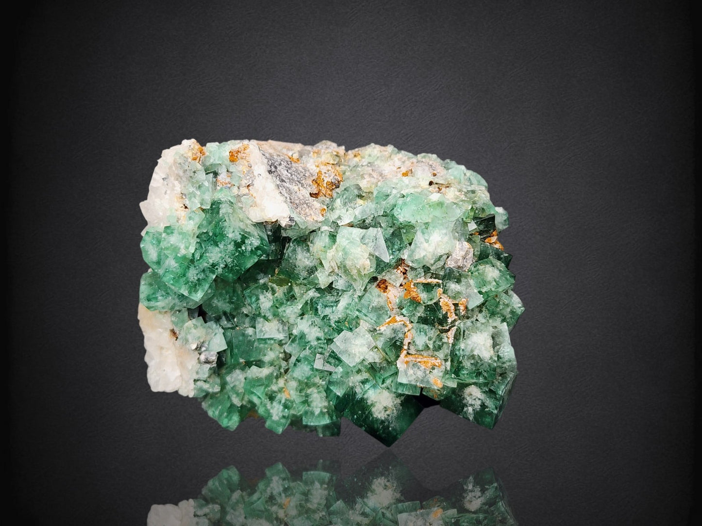 FLUORITE- Greedy Hog Pocket, Diana Marie Mine, Weardale, UK- Cabinet