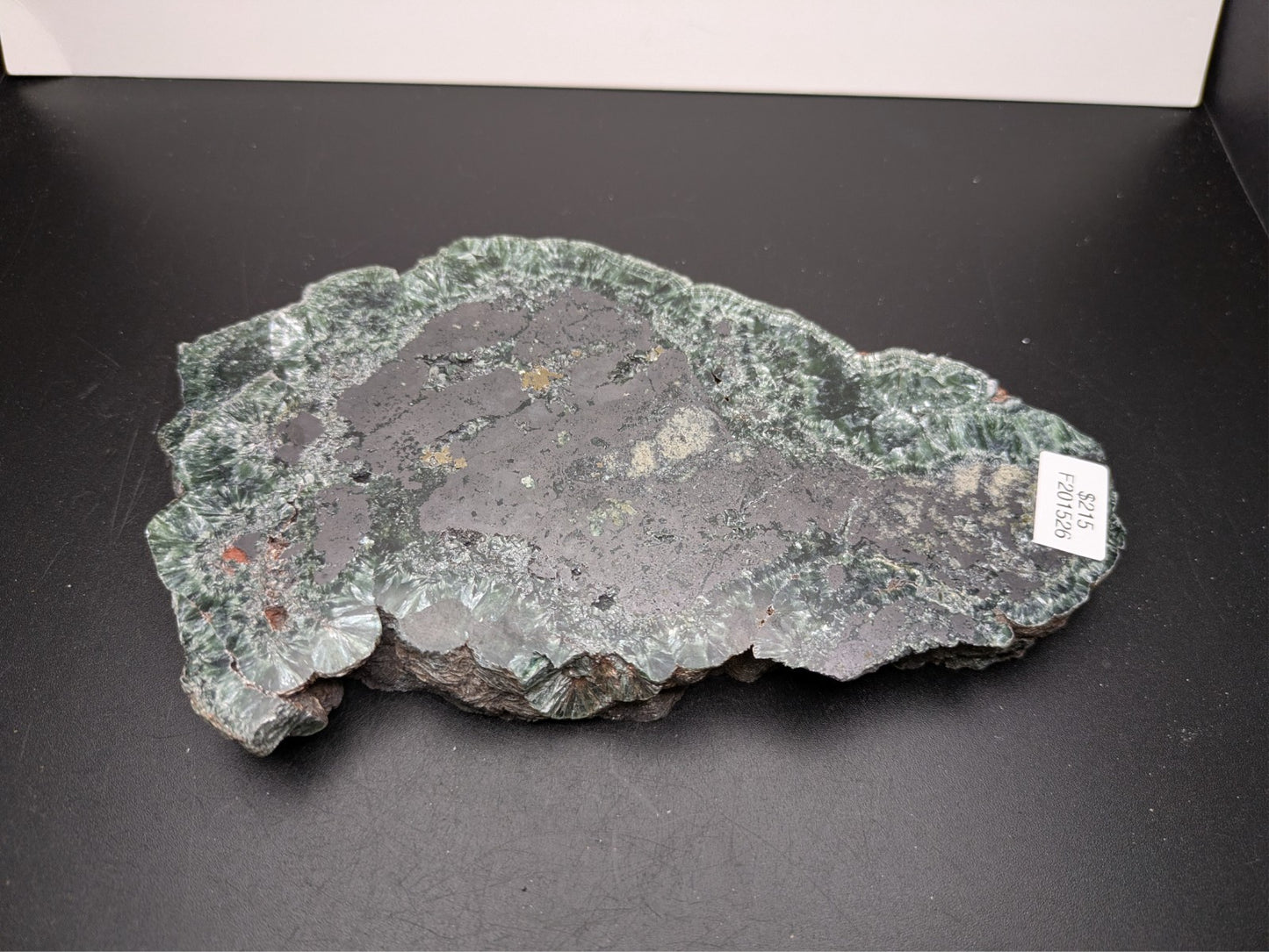 SERAPHINITE- Korshunovskoye Iron Deposit, Zheleznogorsk, Irkutsk Obla- Cabinet