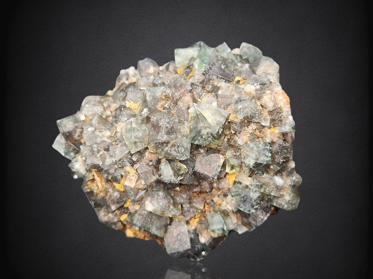 FLUORITE- Hidden Forest Pocket, Diana Marie Mine, Weardale, UK- Cabinet