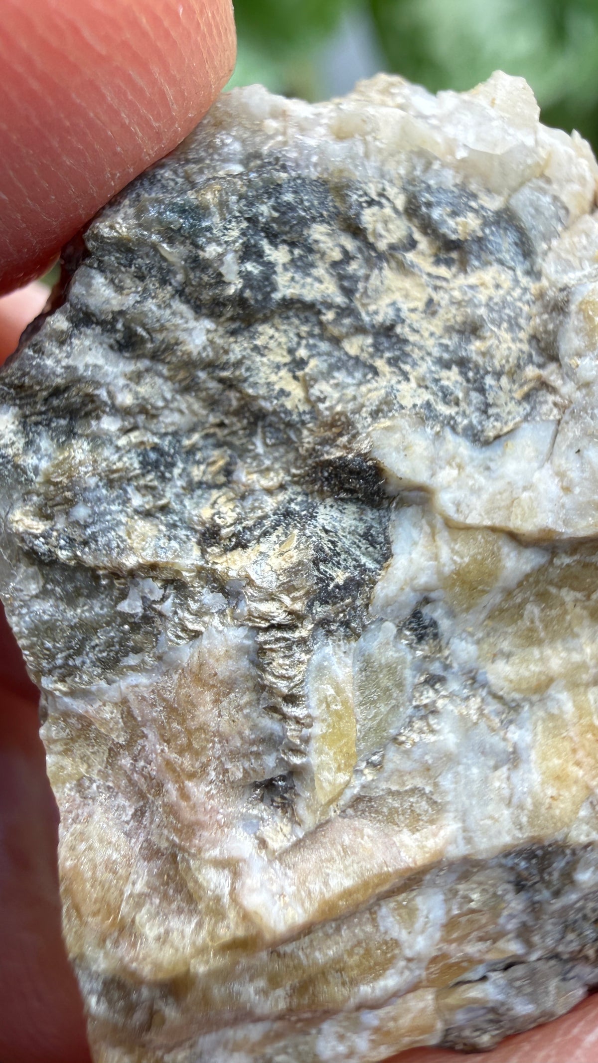 Wagnerite (“Kjerulfine”)- Kjerulfine Mine, Havredal, Bamble, Telemark, Norway