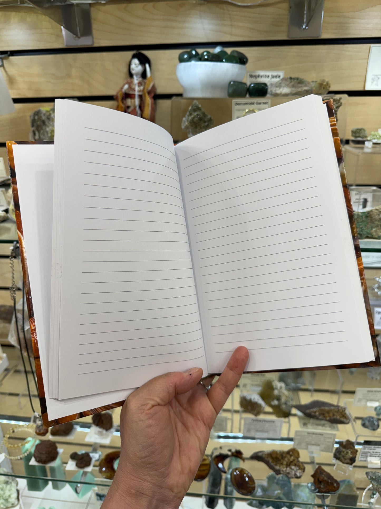 Agate Blank Journal Padded Hardcover- 160 Pages Lined