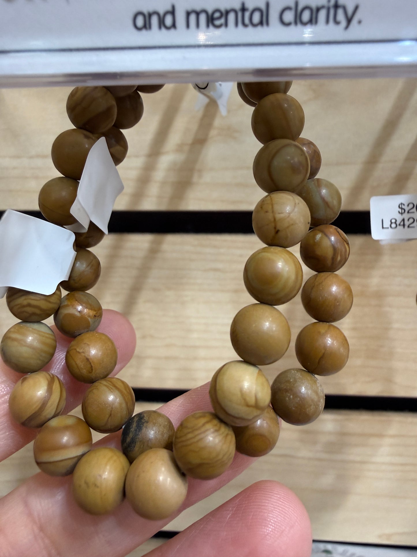 Yellow Jasper Stretch Bracelet- Round Smooth