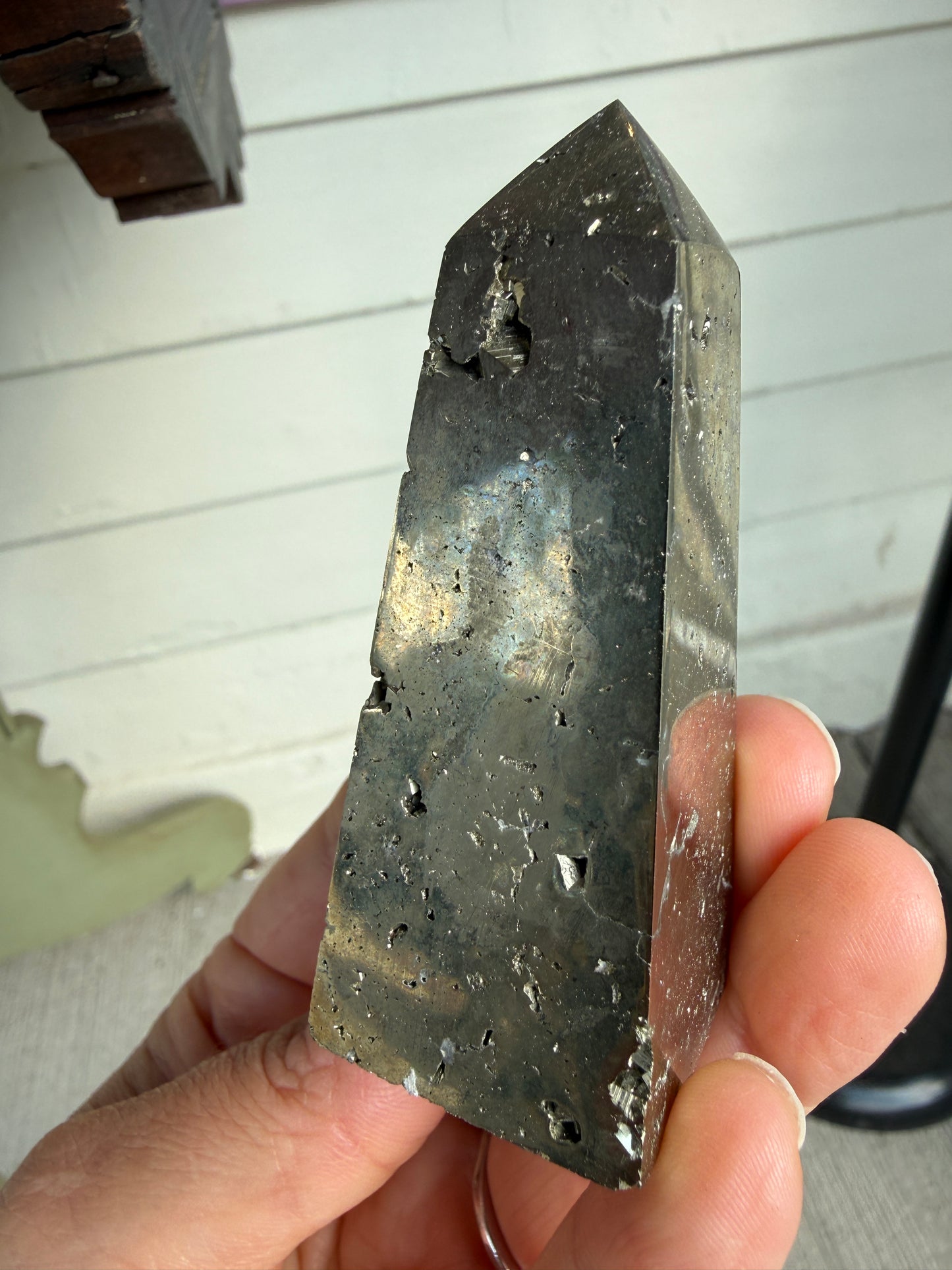 Pyrite Tower- 3-4 inches from Peru