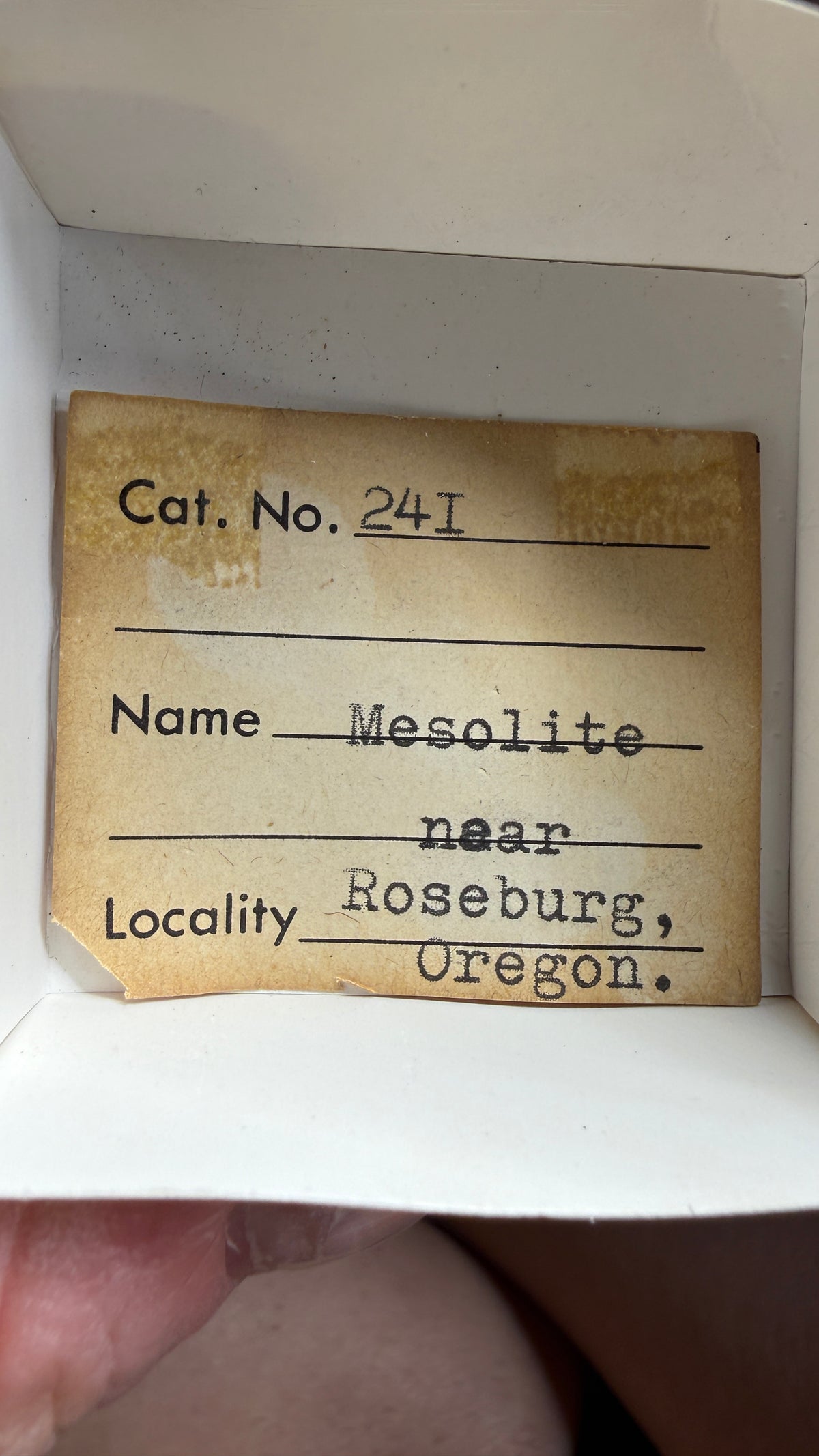 Mesolite- Likely Bear Creek Quarry, Drain, Douglas County, Oregon, USA