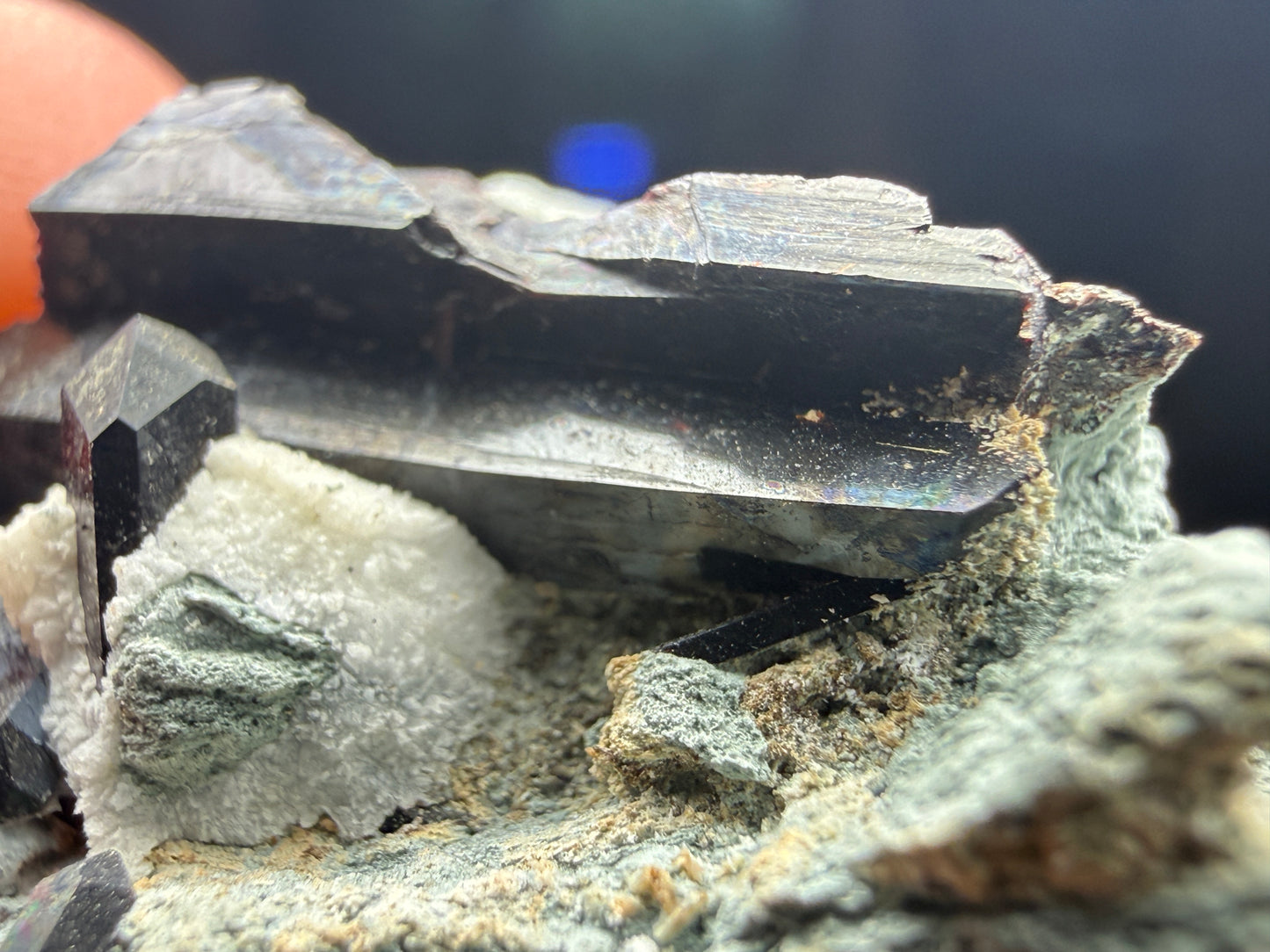Neptunite- California State Gem Mine, Santa Rita Peak, San Benito County, California, USA