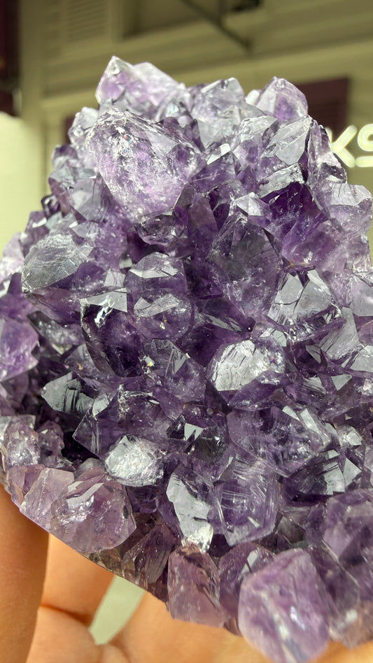 Amethyst Druzy Cut Base- Uruguay - 2.4 inches