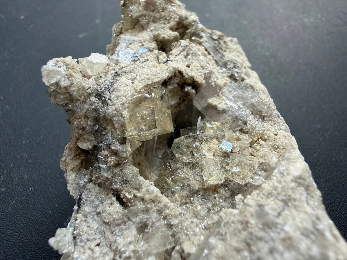 Fluorite - Stoneco White Rock Quarry, Clay Center, Allen Township, Ottawa County, Ohio, USA
