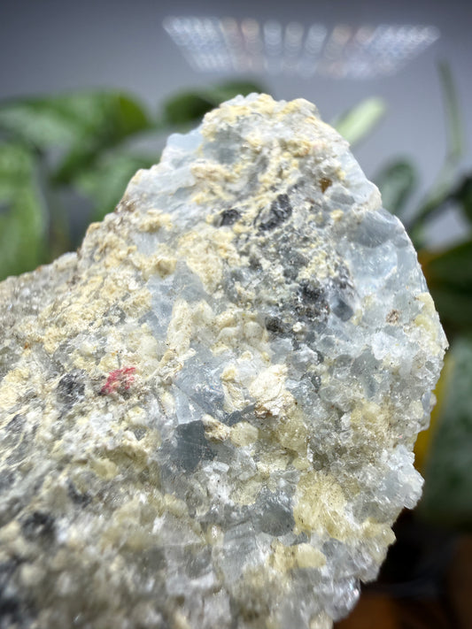 Merwinite with Vesuvianite- Crestmore Quarries (Probable), Crestmore, Jurupa Valley, Riverside County, California, USA