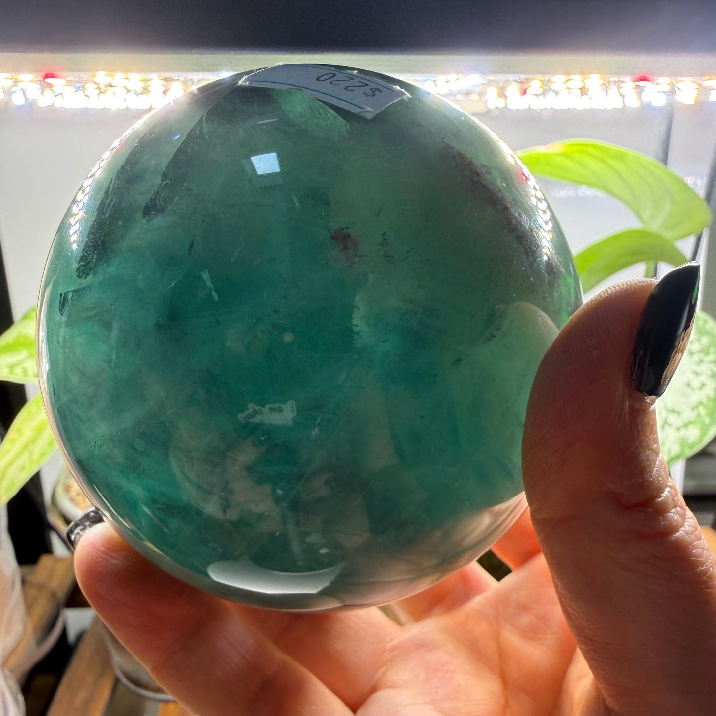 Large Rainbow Fluorite Sphere- 3.375 inches (8.57 cm)