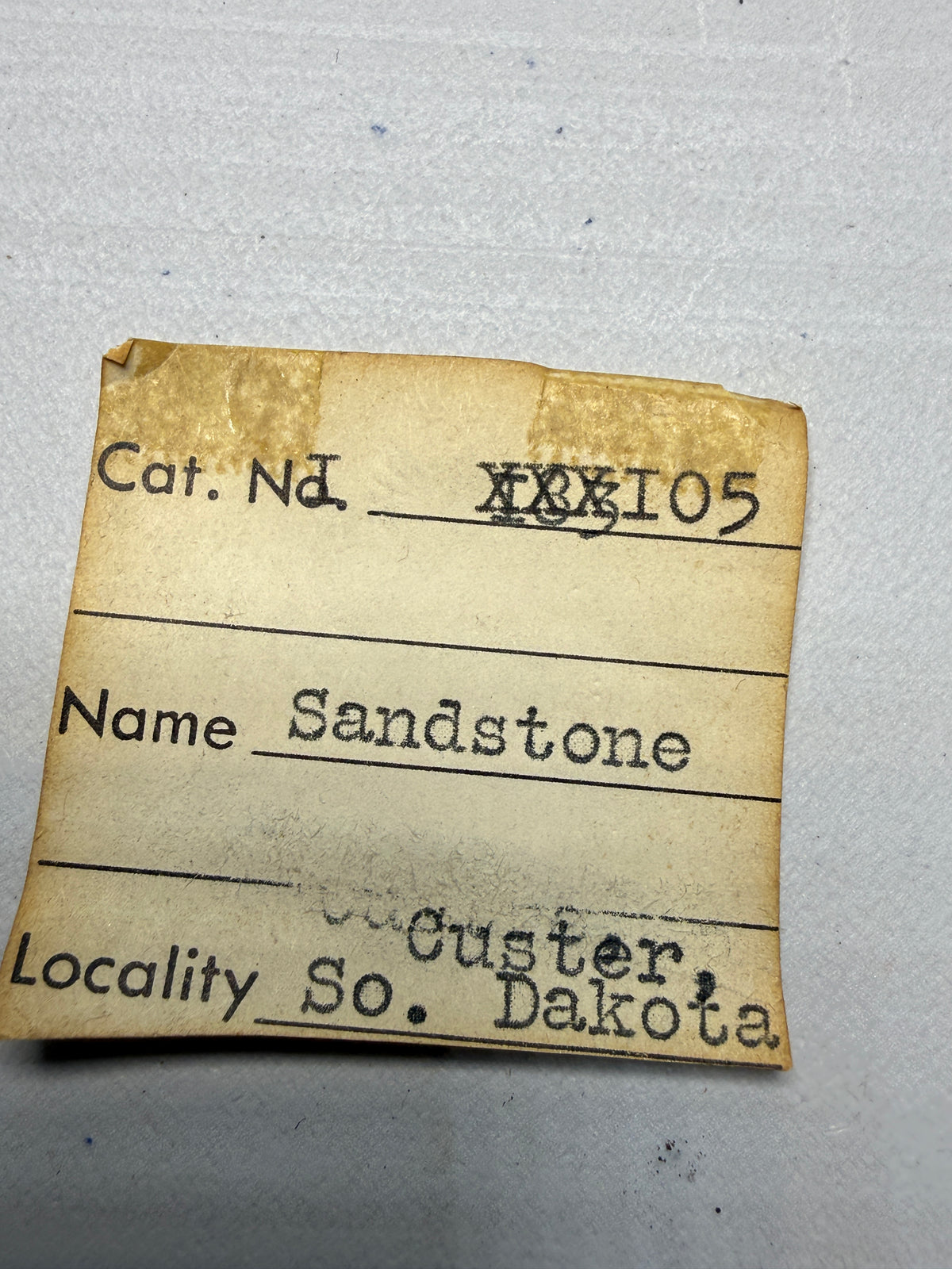Sandstone (Banded)- Custer, Custer County, South Dakota, USA