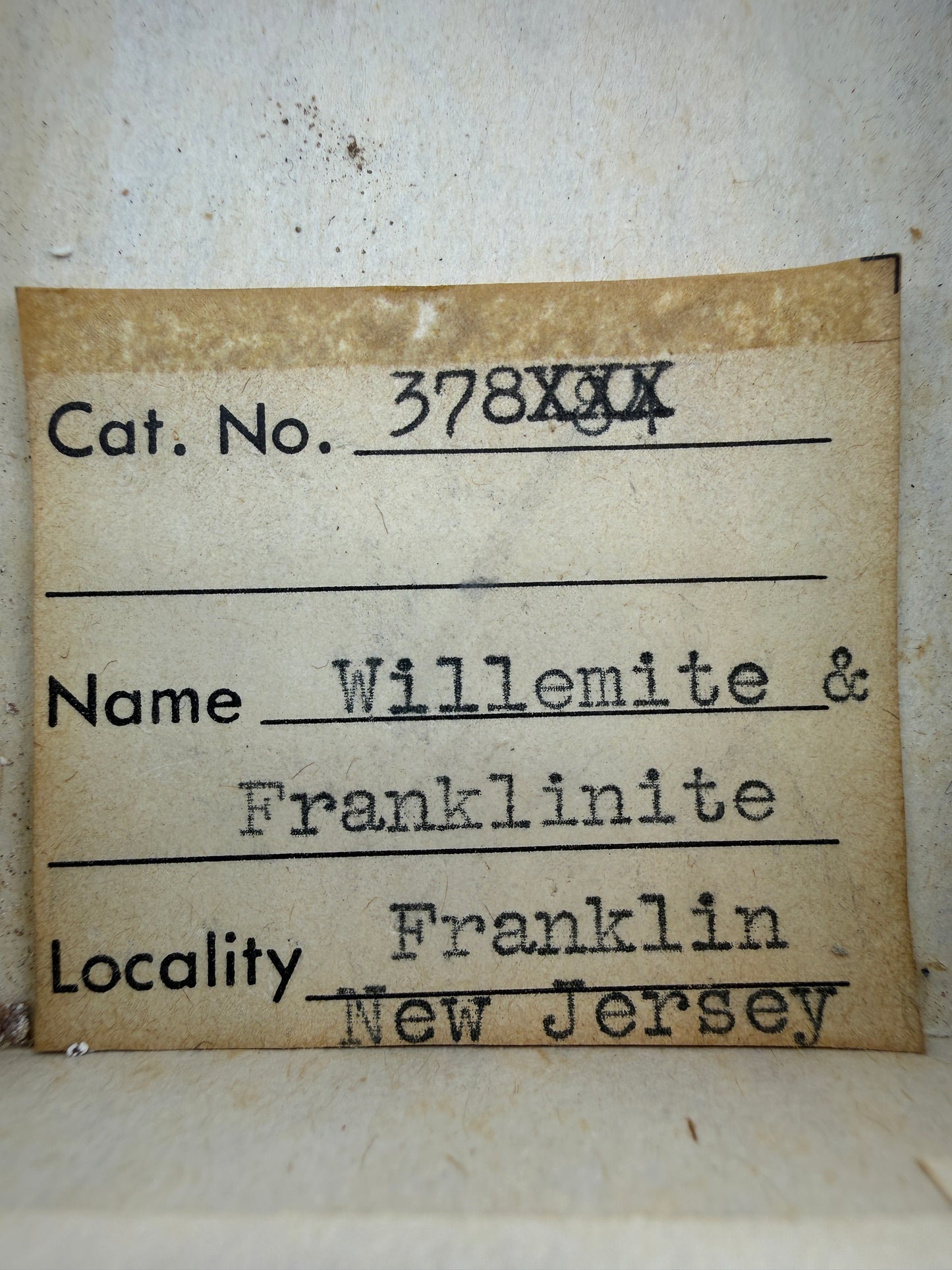 Willemite, Franklinite — Franklin, New Jersey