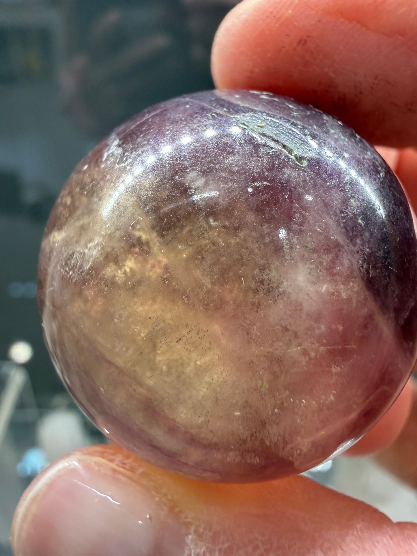 Fluorite Sphere- 1.25 inch diameter