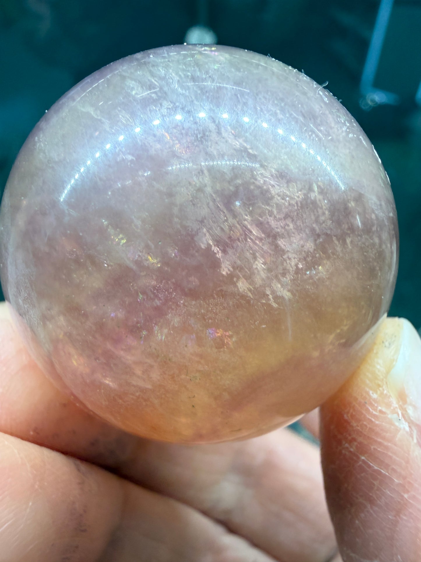 Fluorite Sphere- 1.4 inch diameter