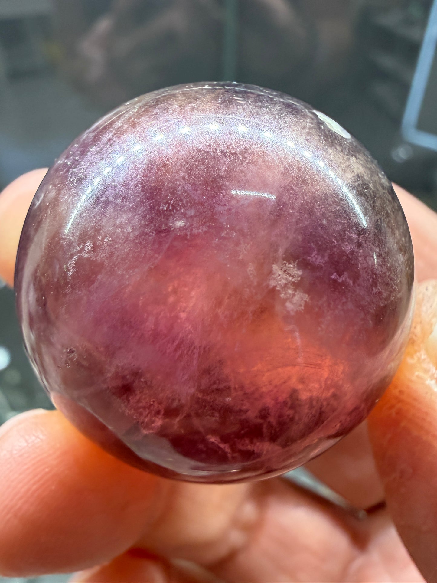 Fluorite Sphere- 1.25 inch diameter
