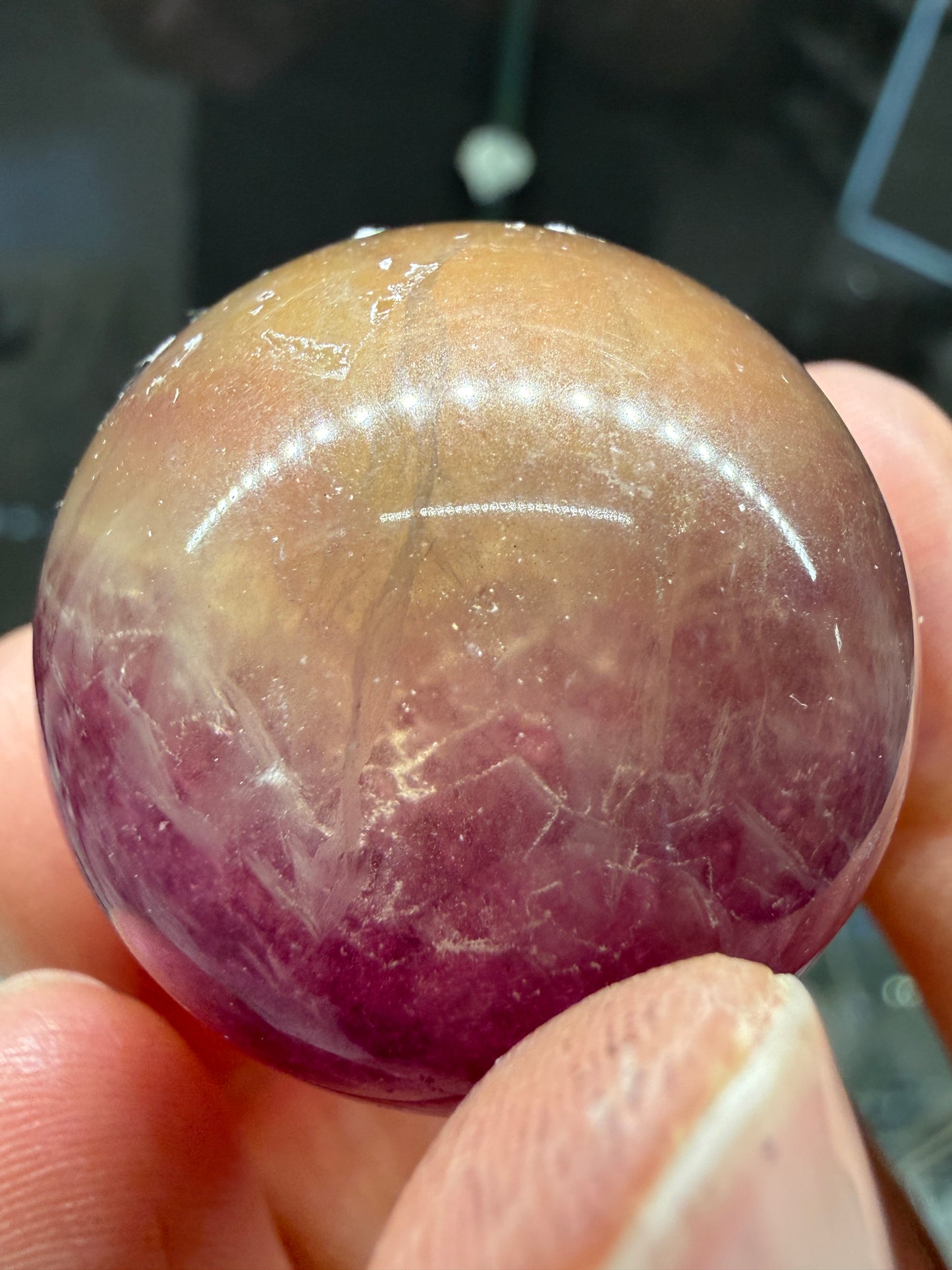 Fluorite Sphere- 1.25 inch diameter