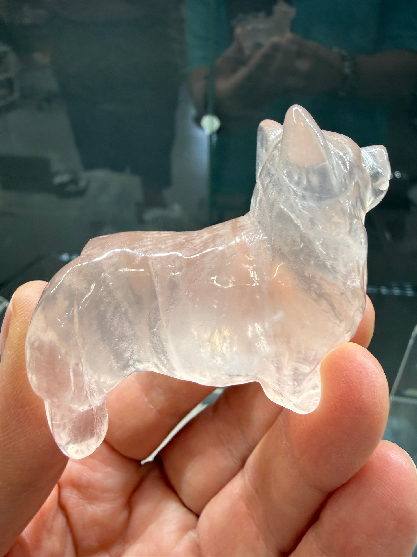 Rose Quartz Corgi