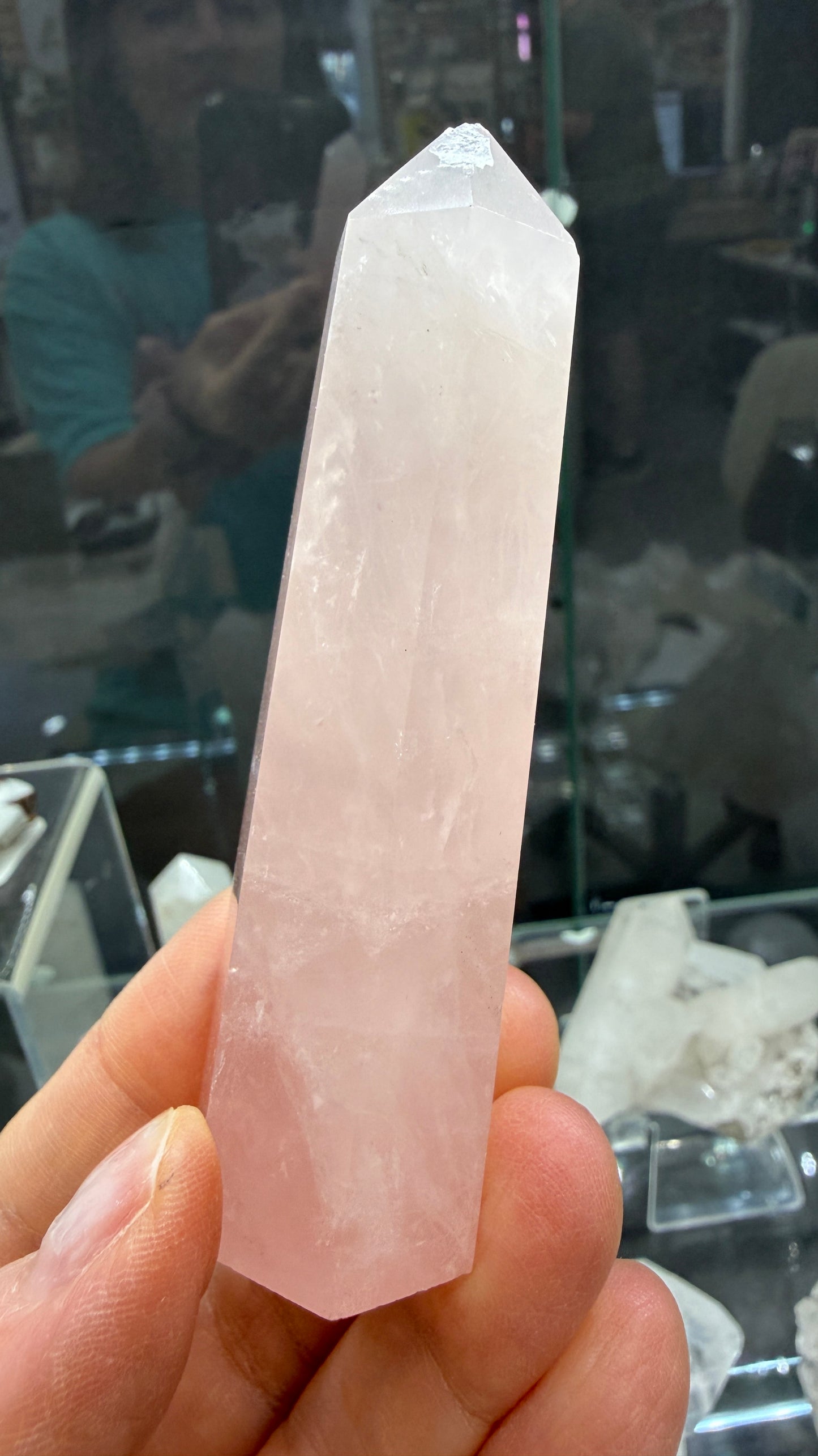 Rose Quartz Tower- 3.5 inches tall