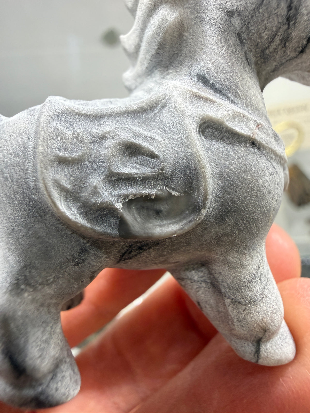 Picasso Jasper Horse Crystal Carving (Matte Polish)- 2.6 inches