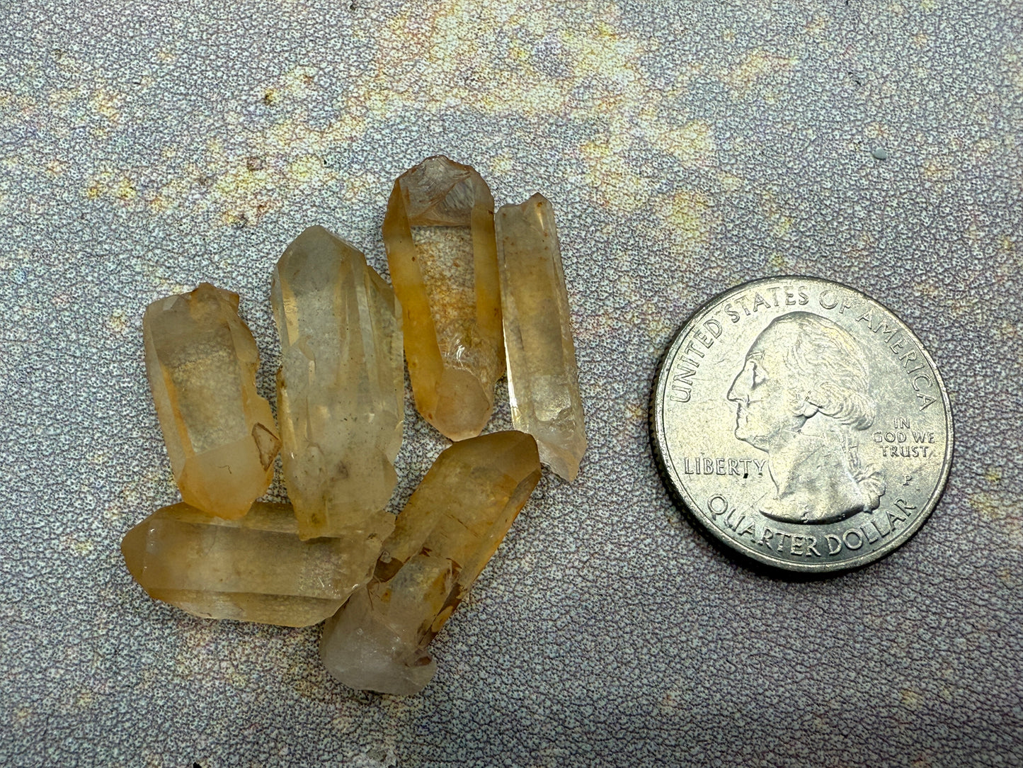 Tangerine Quartz Points