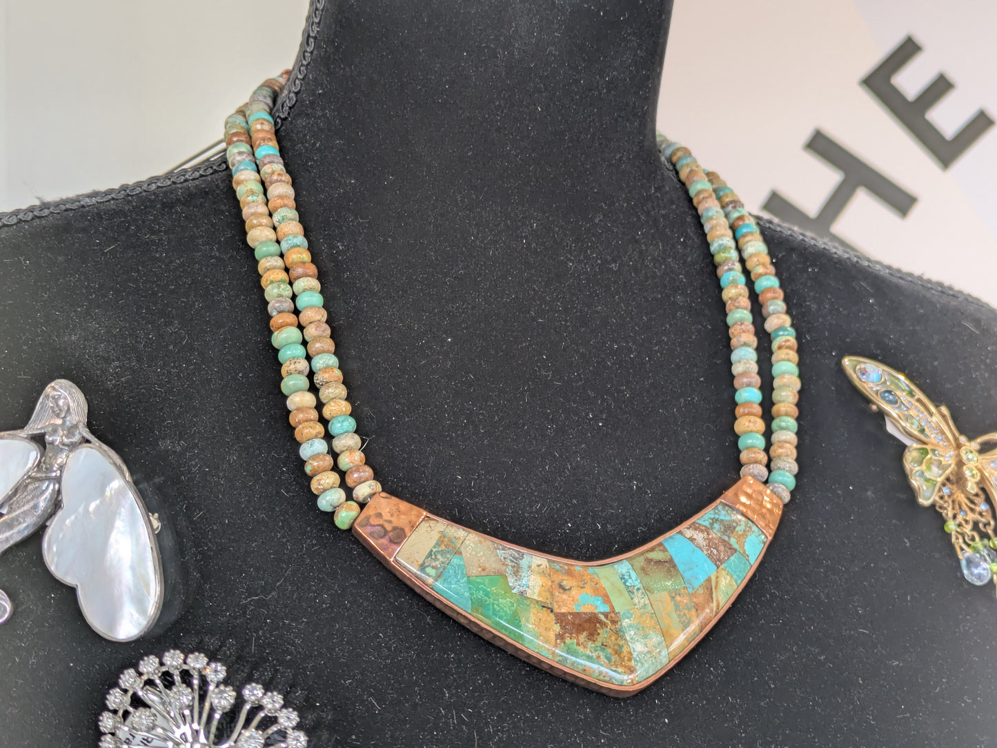 Jay King DTR Mine Finds Copper and Turquoise Necklace