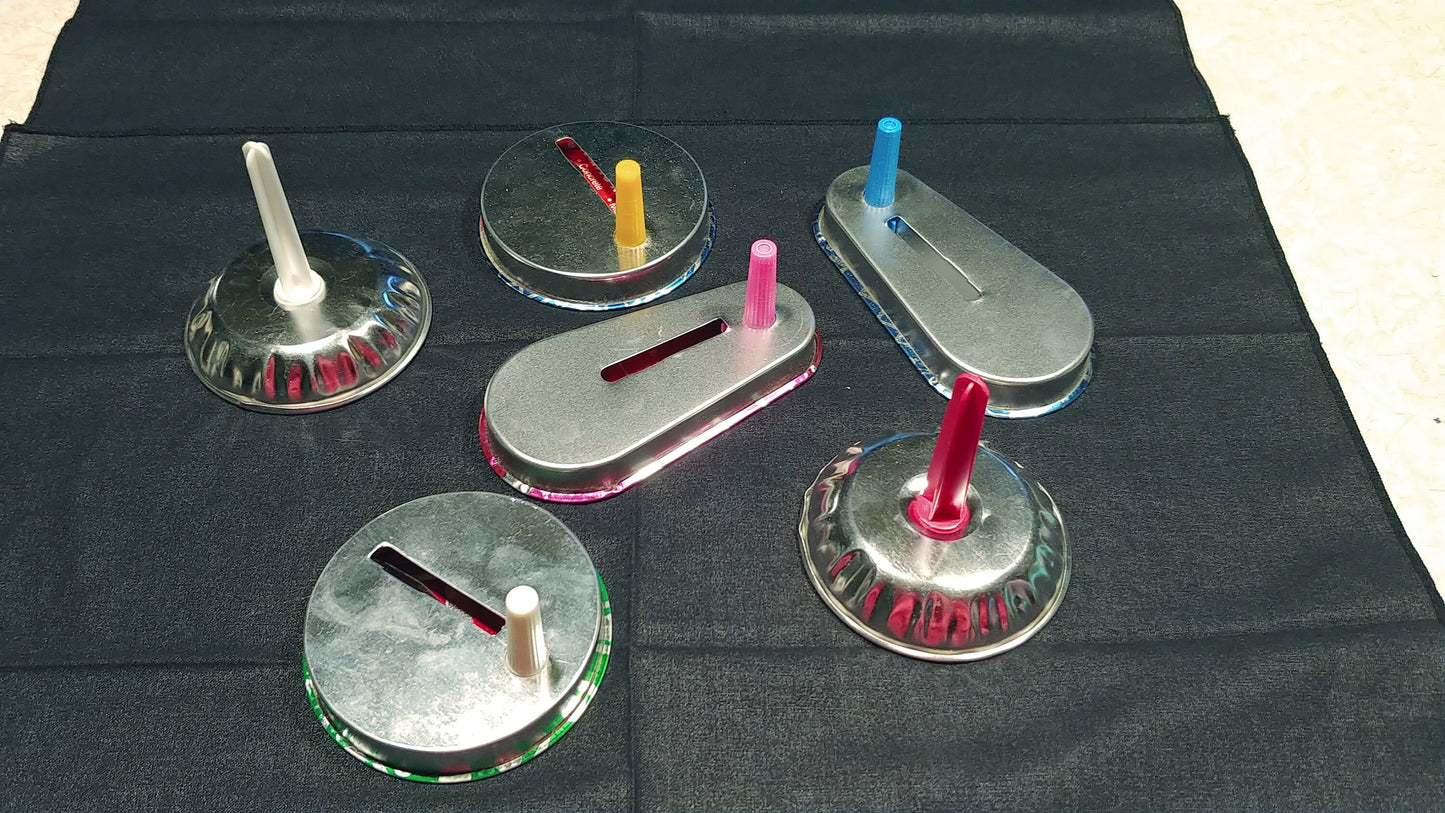 Six vintage metal party noise makers/bells party favors HAPPY NEW YEAR!