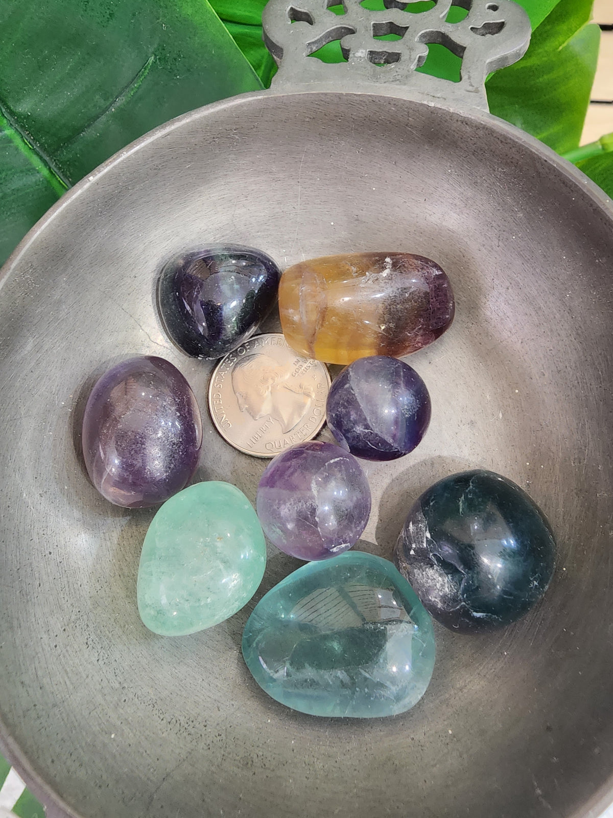 Rainbow Fluorite Tumbles