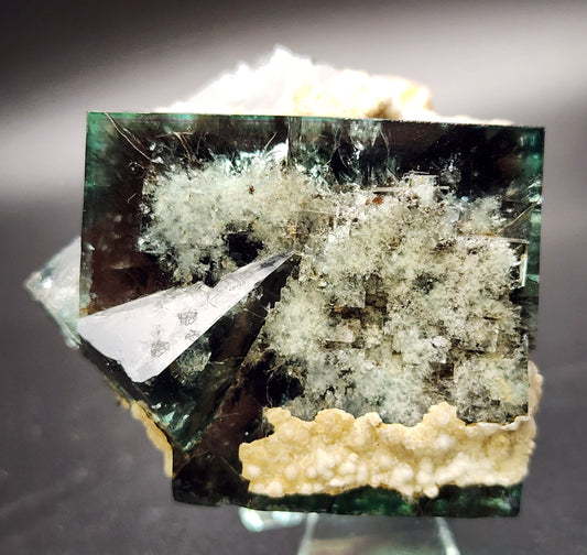 Fluorite- Milky Way Pocket, Diana Maria Mine, Frosterley, Weardale, Co. Durham, England, sku mw017