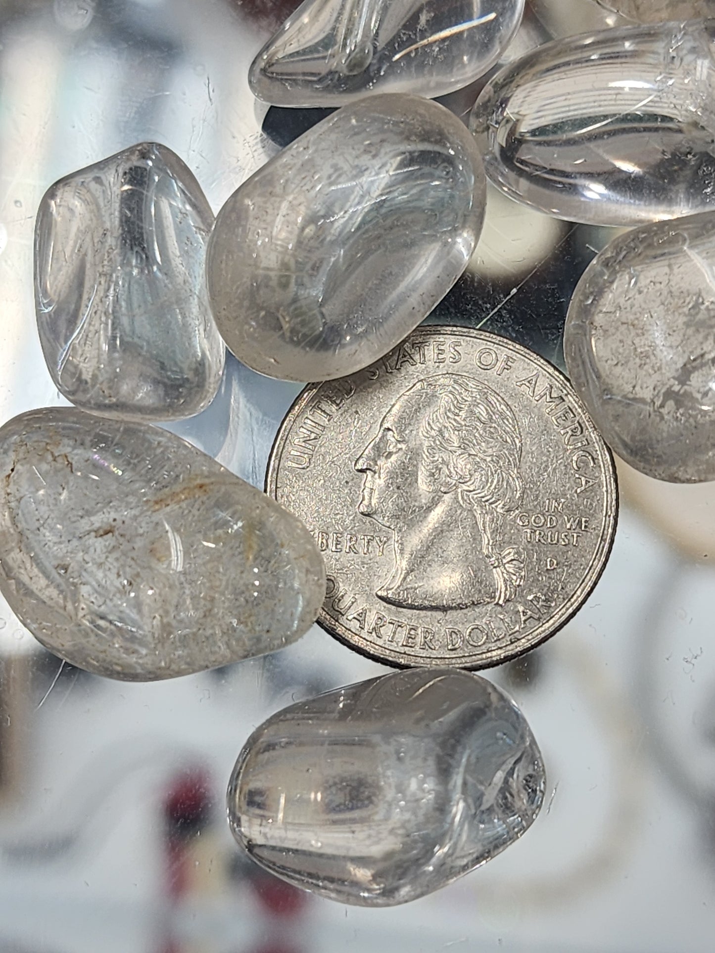 Clear Quartz Tumbles