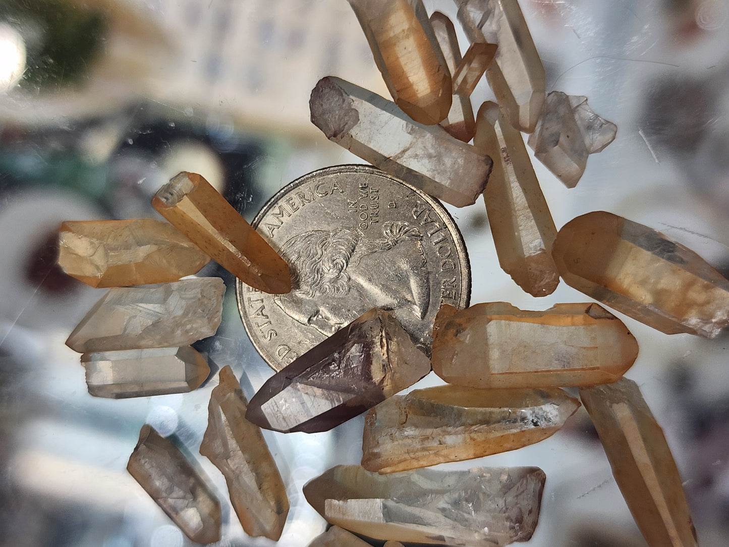 Tangerine Quartz Points