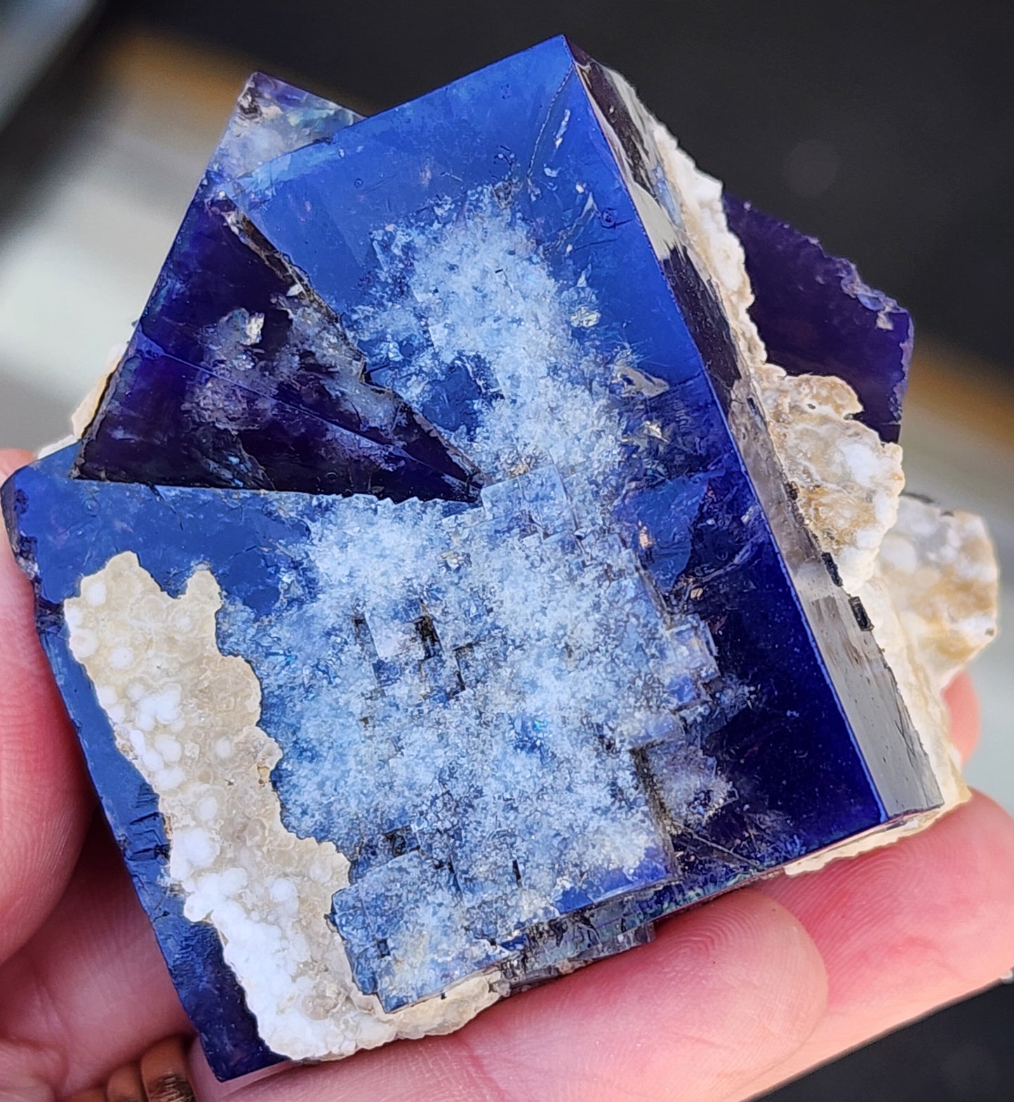 Fluorite- Milky Way Pocket, Diana Maria Mine, Frosterley, Weardale, Co. Durham, England, sku mw017
