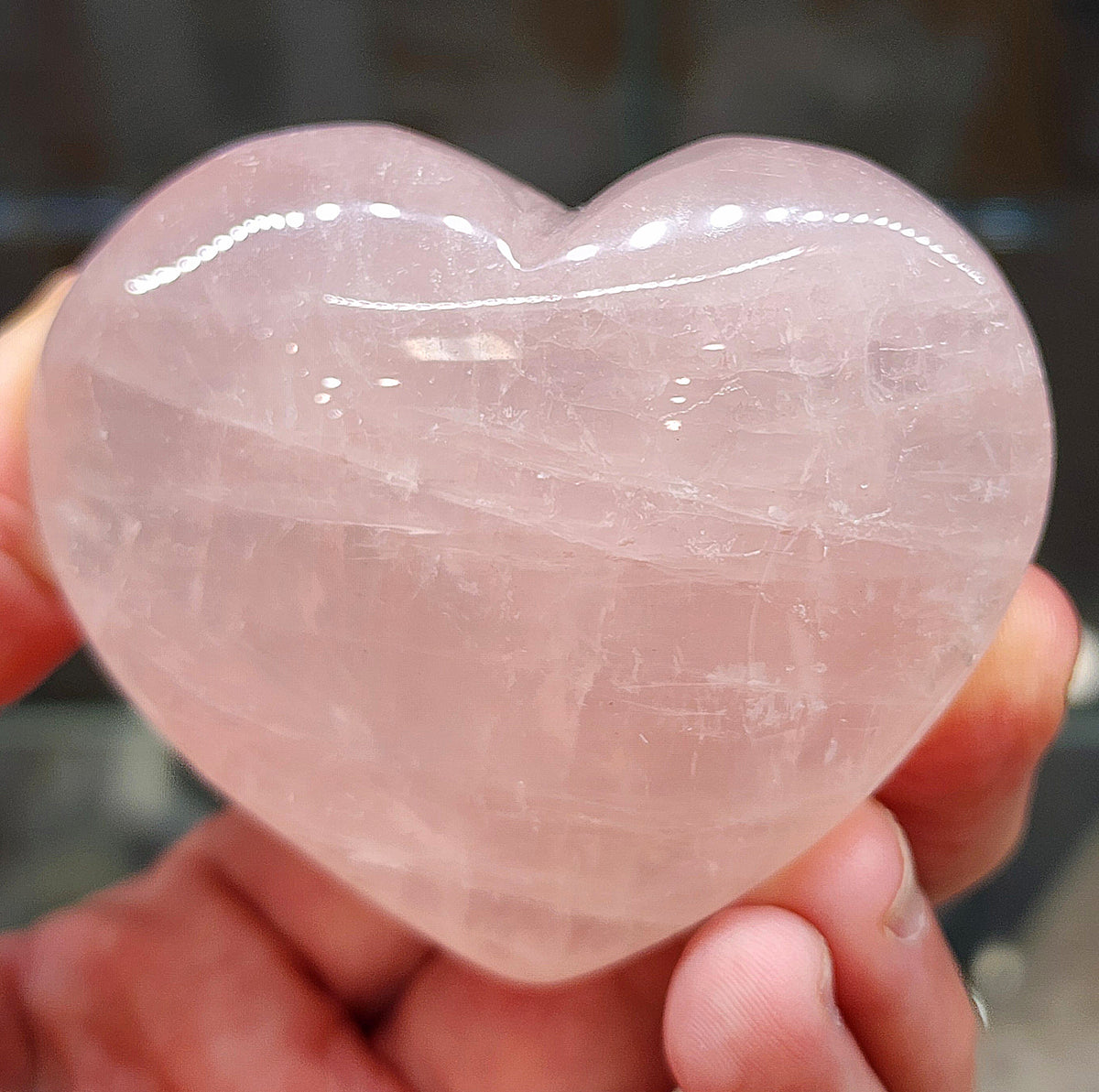 Rose Quartz Heart - 2.6 inches