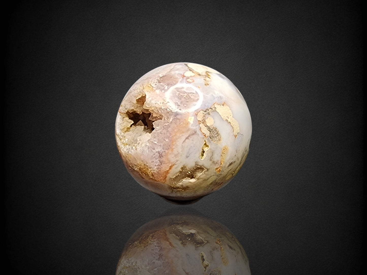 Flower Agate Sphere