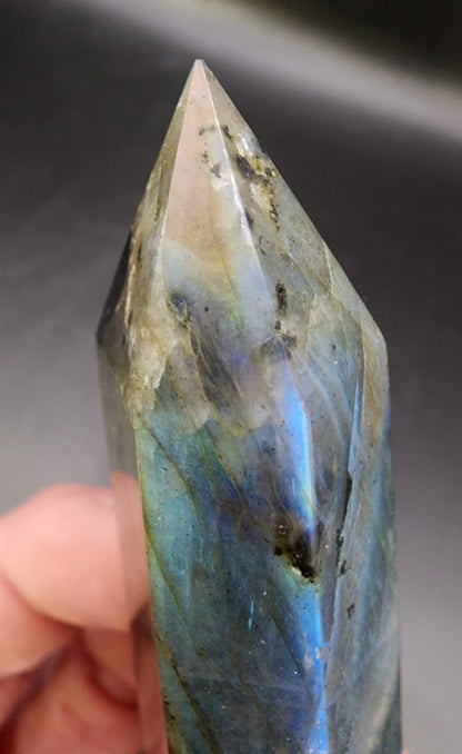 Labradorite Tower/Point with Blue Flash- 3.3" inches