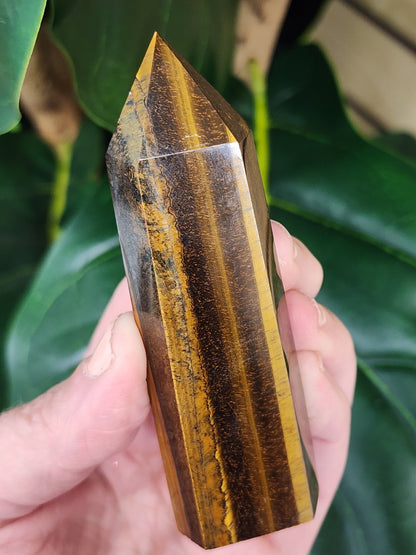 Tiger Eye Tower/Point - 3.6 inches